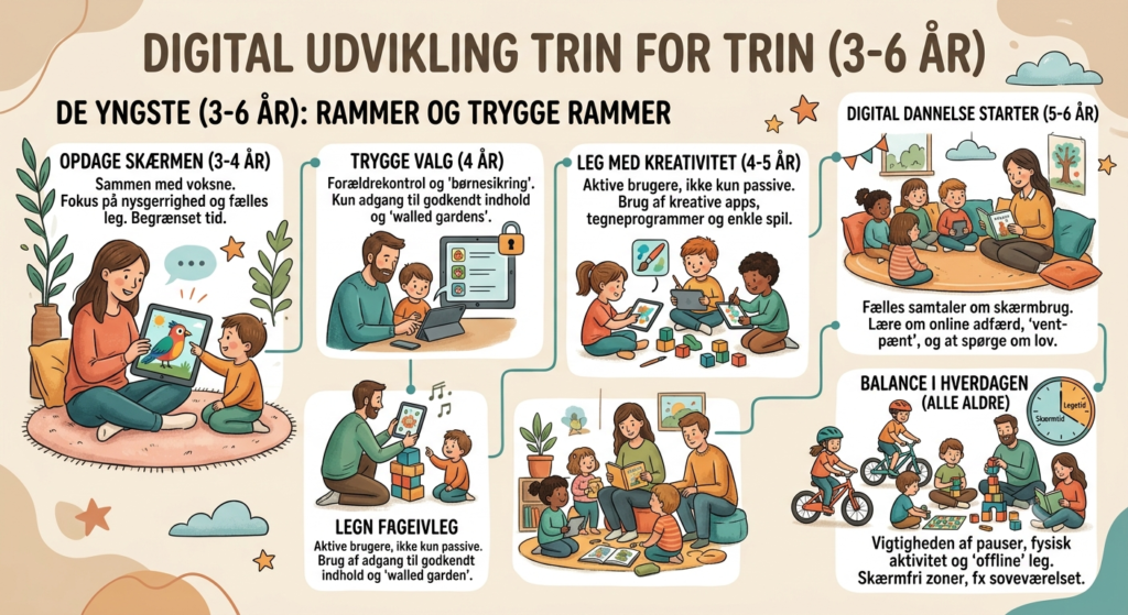 Digital udvikling trin for trin (Børn 3-6 år)