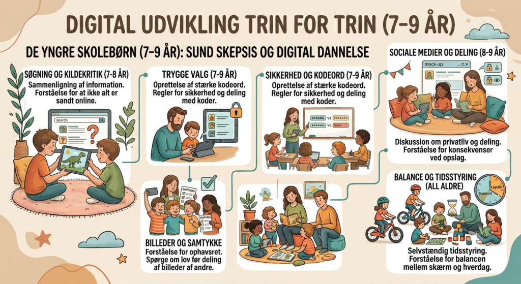 Digital udvikling trin for trin (Børn 7–9 år)