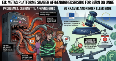 EU truer Meta med kæmpebøde Facebook og Instagram skaber afhængighed hos unge